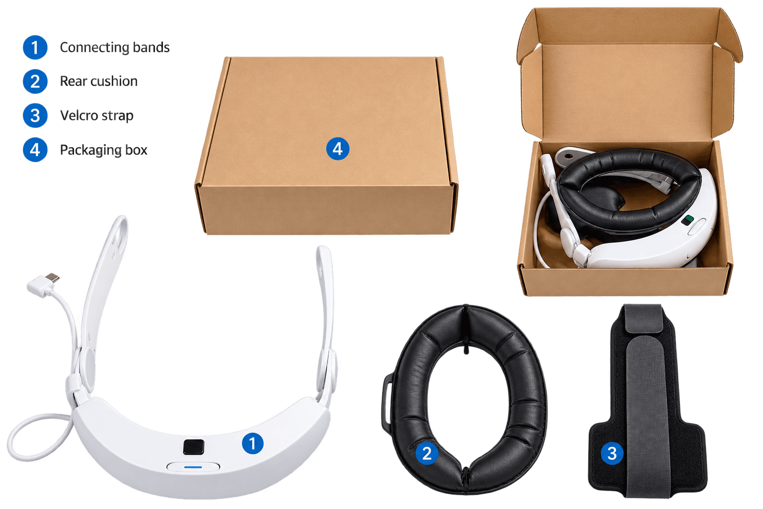 10000 Mah Massive Battery Headstrap for Oculus Quest 3/3S — view 1