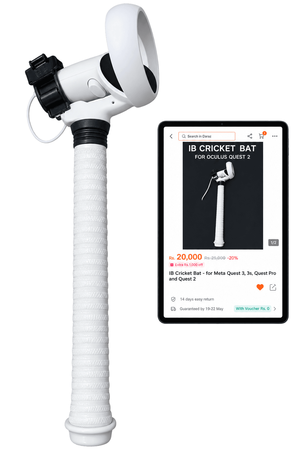 IB Cricket Bat for Meta Quest 2 — view 1