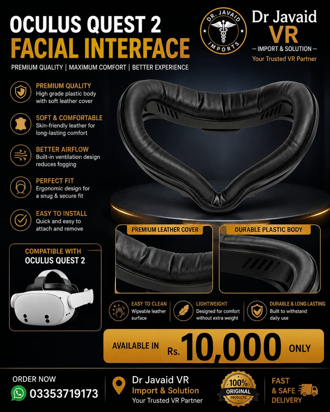 Oculus Quest 2 Facial Interface — view 1